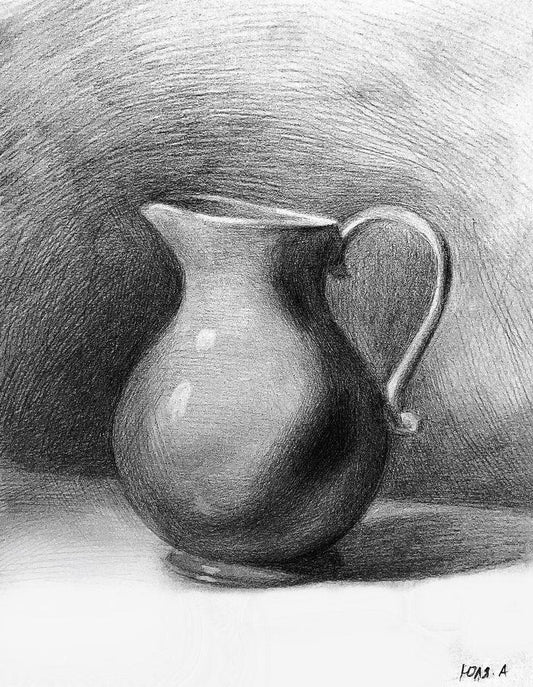 Free-Hand Drawing (Pencil or Charcoal)