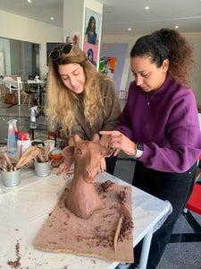 Clay sculpting OR Clay & Gypsum! By Mariam Faried