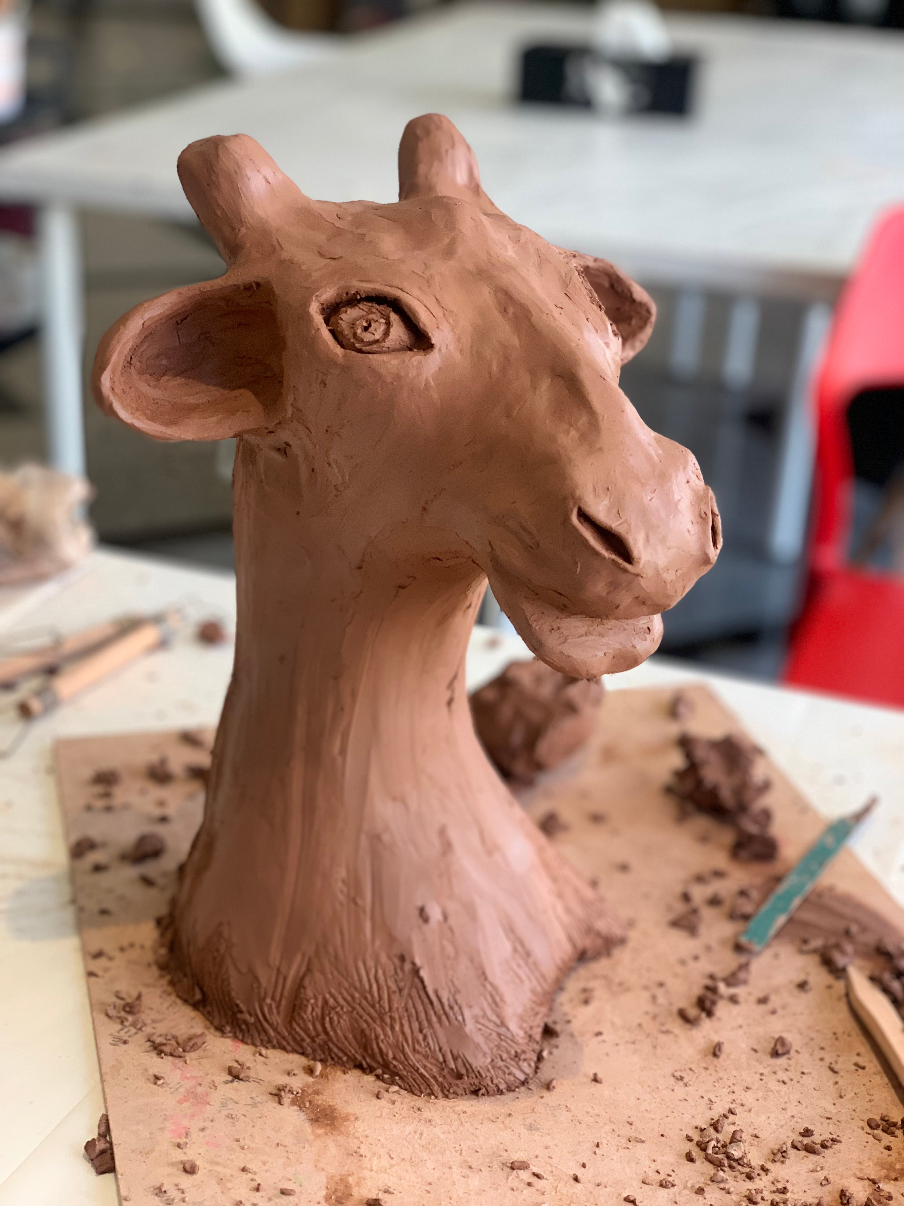 Clay sculpting OR Clay & Gypsum! By Mariam Faried