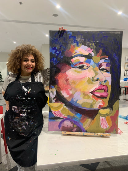 Acrylic Abstract Painting With mariam faried